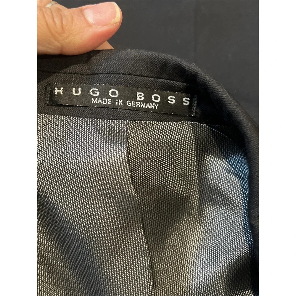HUGO BOSS Men's Tuxedo Suit Color Black 48L Black 100% Virgin Wool